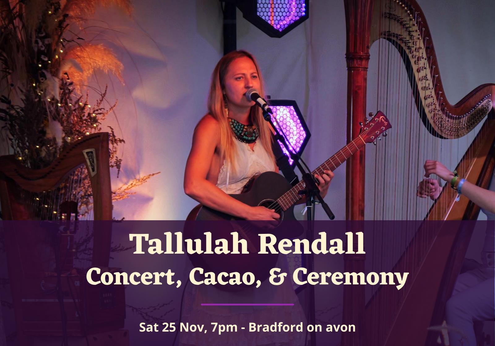 tallulah rendall concert and cacao nov 2023