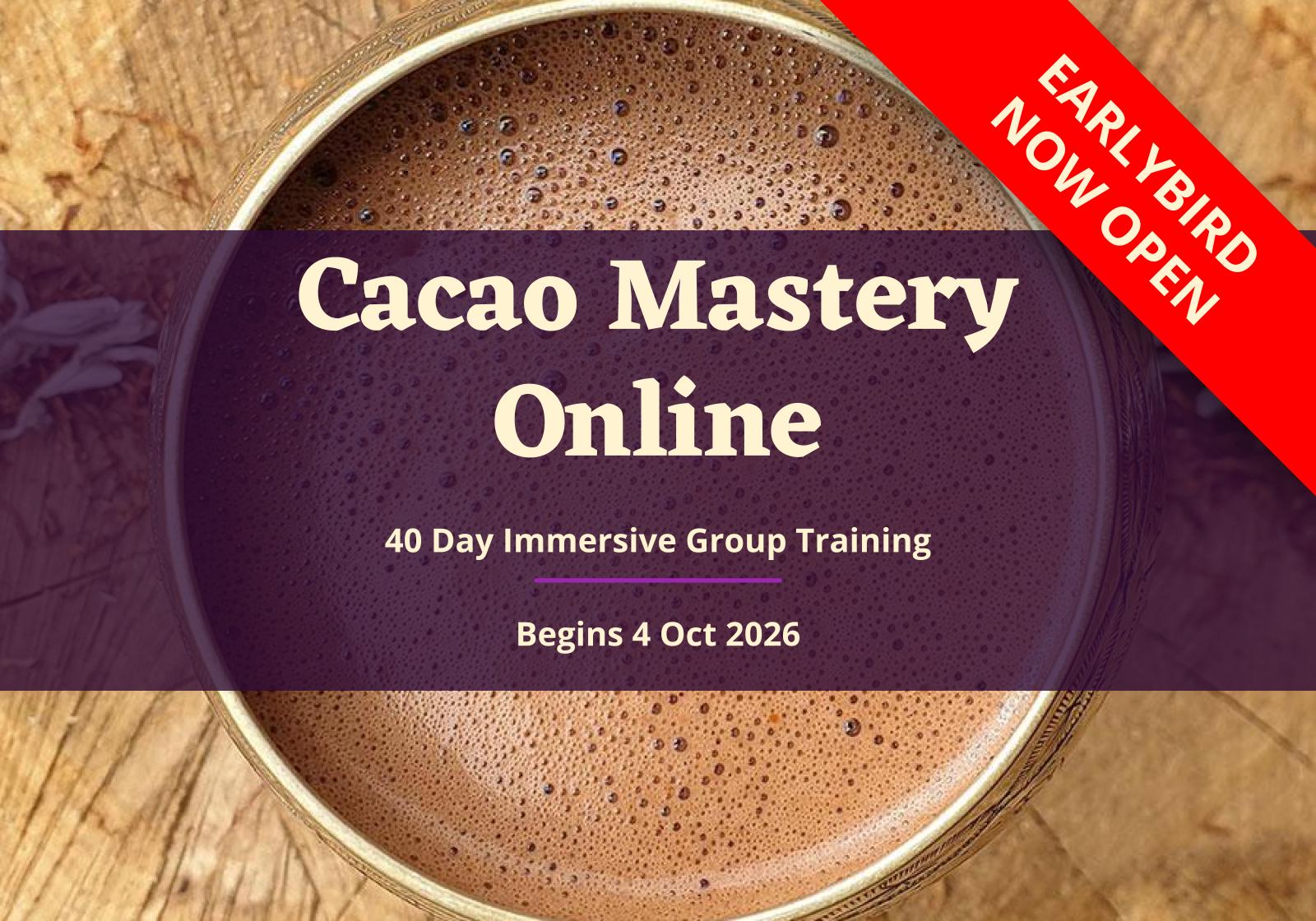 cacao mastery online 40 day group training